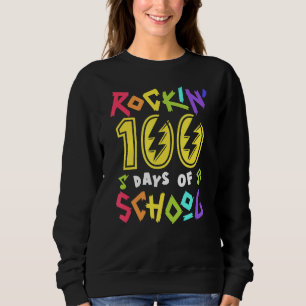 Rockin 100 Days Of School Music Teacher 100th Day Sweatshirt