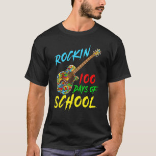 Rockin 100 Days Of School Rock Boys Teacher T-Shirt