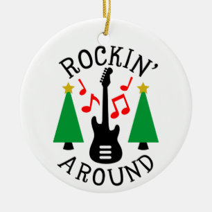 Rockin' Around the Christmas Tree Ceramic Tree Decoration