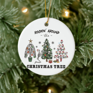 Rockin Around The Christmas Tree Ceramic Tree Decoration