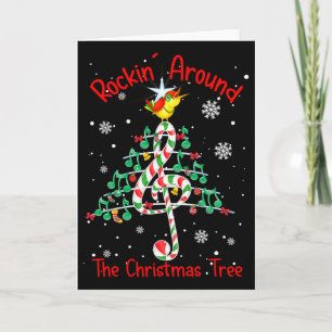 Rockin' Around The Christmas Tree Music Note Music Card