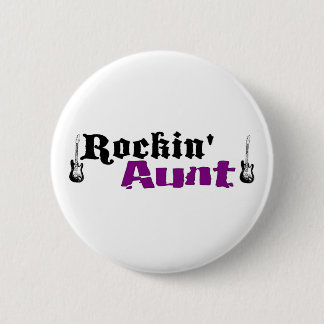Rockin Aunt 6 Cm Round Badge
