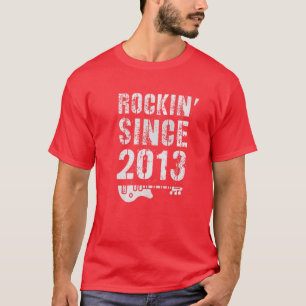 Rockin' Awesome Since 2013 Rockstar 9Th Birthday N T-Shirt