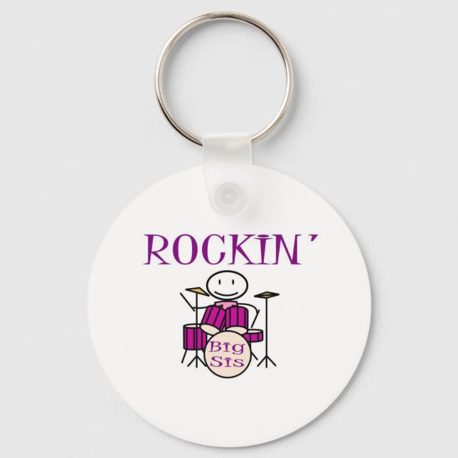 rockin big sis key ring (Front)