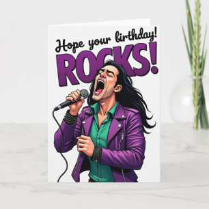 Rockin Birthday Performer Card