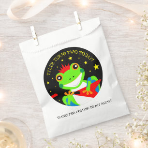Rockin' Birthday Tree Frog with Red Guitar Favour Bags