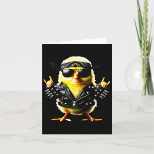 Rockin' Chick Biker Easter  Card