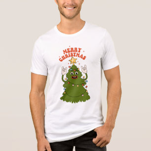 Rockin' Christmas Tree - A Festive Holiday Jam Tri-Blend Shirt