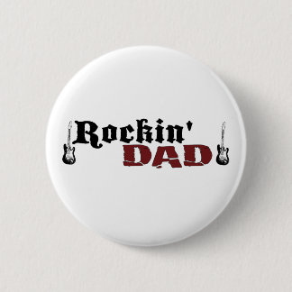 Rockin Dad 6 Cm Round Badge