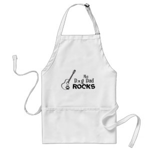 Rockin' Dog Dad Adult Apron