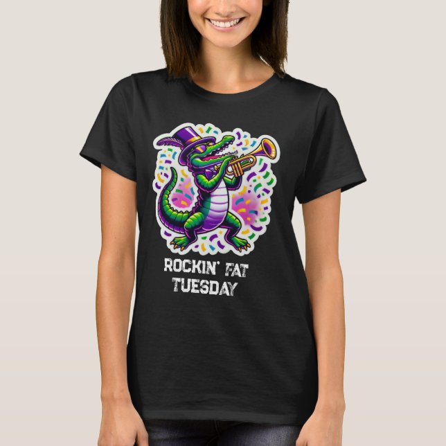 Rockin' Fat Tuesday T-Shirt (Front)