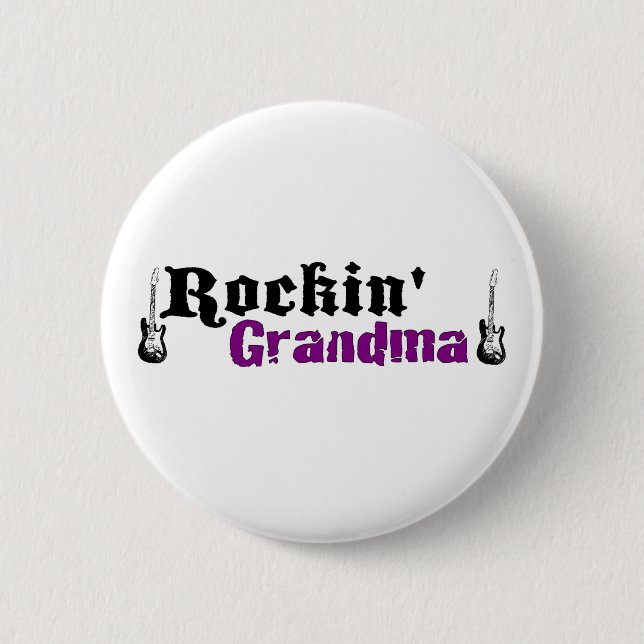 Rockin Grandma 6 Cm Round Badge (Front)