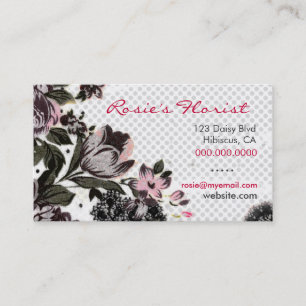 ROCKIN' GRUNGE FLOWER GARDEN BUSINESS CARD