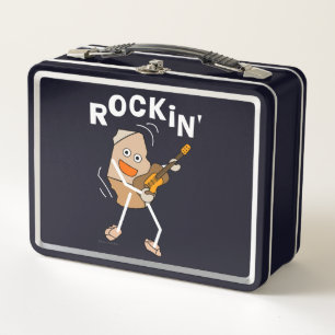 Rockin' Guitar Metal Lunch Box