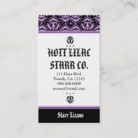 ROCKIN' *HOTT LILAC STARR BUSINESS CARD
