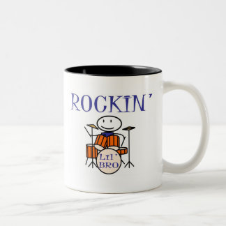 rockin lil bro Two-Tone coffee mug