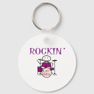 rockin lil sis key ring