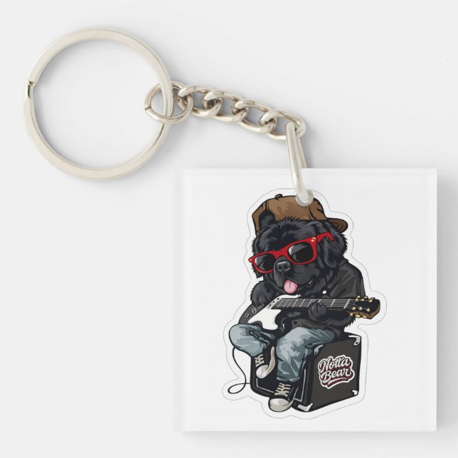 Rockin’ Notta Bear Key Ring (Front)