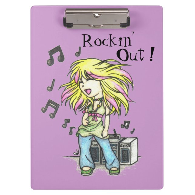 Rockin' Out Clipboard (Front)