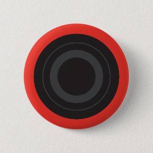 Rockin' Red Pop Art Roller Derby Wheel 6 Cm Round Badge