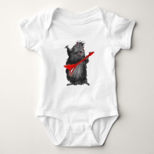 Rockin' Rodent Baby Bodysuit (Front)