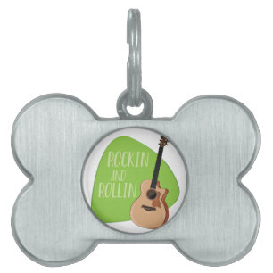 Rockin Rollin Pet ID Tag