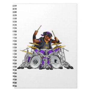Rockin' Rottie Drummer Notebook