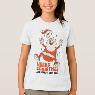 Rockin' Santa Claus - A Merry and Loud Christmas Tri-Blend Shirt
