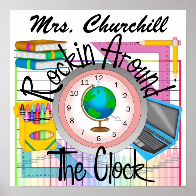 Rockin' School Teacher -  SRF Poster (Front)