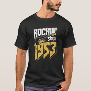 Rockin' Since 1953 Vintage Rock Music Fan 69Th Bir T-Shirt