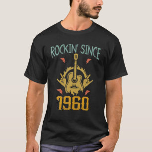 Rockin' Since 1960 Vintage Retro Rock Music 61Th B T-Shirt