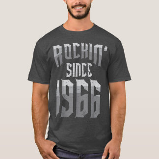 Rockin' Since 1966 Vintage Rock Music Fan 56th Bir T-Shirt