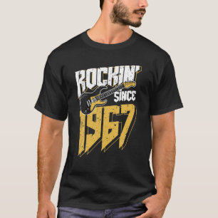 Rockin' Since 1967 Vintage Rock Music Fan 55Th Bir T-Shirt