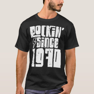 Rockin Since 1970 Birthday Classic Vintage 1970 Ro T-Shirt