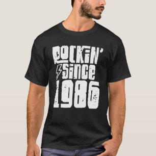 Rockin Since 1986 Birthday Classic Vintage 1986 Ro T-Shirt