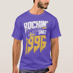 Rockin' Since 1996 Vintage Rock Music Fan 26th Bir T-Shirt