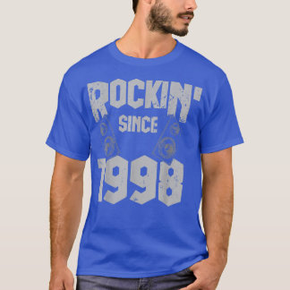 Rockin' Since 1998 Vintage Rock Music Fan 24th Bir T-Shirt