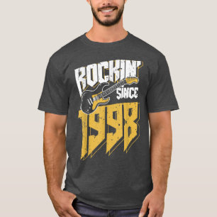 Rockin' Since 1998 Vintage Rock Music Fan 24th Bir T-Shirt
