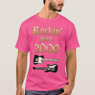 Rockin Since 2000 Shirt Music Lover Gifts Classic 