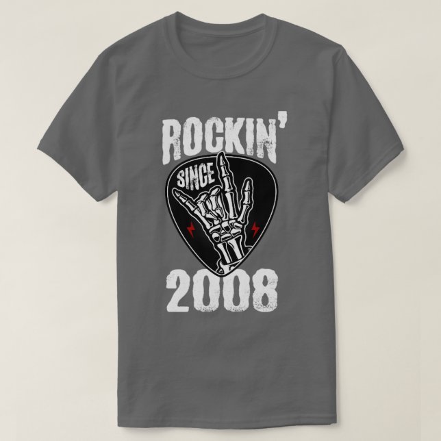 Rockin since 2008 T-Shirt (Design Front)