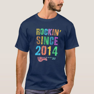 Rockin' Since 2014 Vintage Rockstar 8Th Birthday B T-Shirt