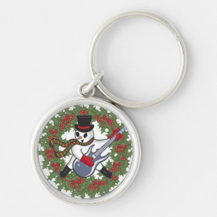 Rockin' Snowman Key Ring