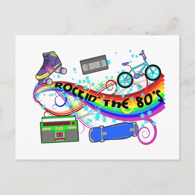 Rockin The 80s Postcard (Front)