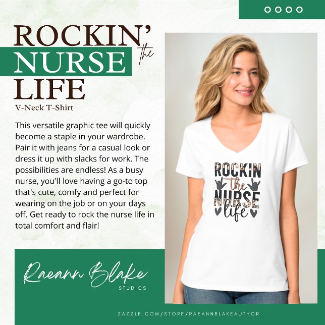 Rockin the Nurse Life T-Shirt (Creator Uploaded)
