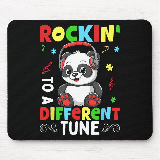 Rockin To A Different Autism  Mouse Pad (Front)