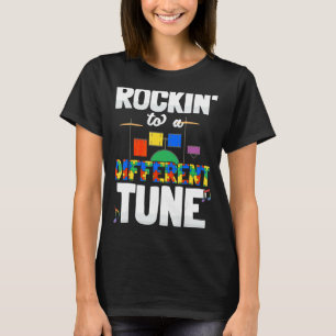 Rockin' To A Different Tune Autism  Autistic Boys  T-Shirt