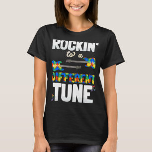 Rockin' To A Different Tune Autism  Autistic Boys  T-Shirt