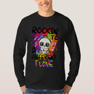 Rockin To A Different Tune Autism Awareness Month T-Shirt