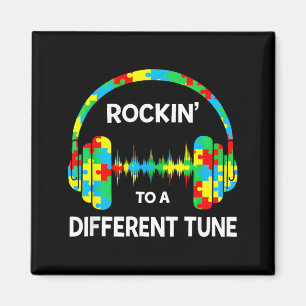 Rockin to A Different Tune Autistic Autism Gamer Magnet