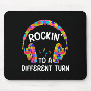 Rockin' To A Different Tune Autistic Autism Gamer Mouse Pad